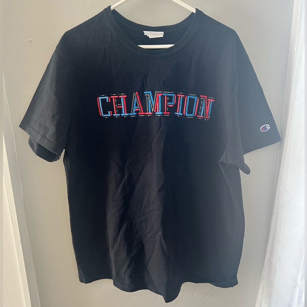 Champion Men’s Embroidered Lettering T-Shirt Sz XL